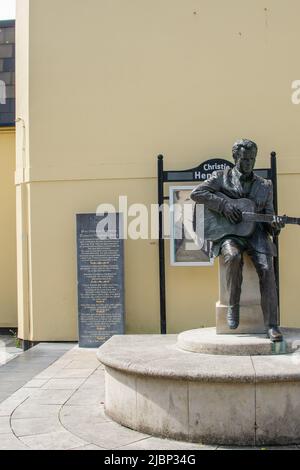 Tralee, Irland - 1.. Juni 2022, Stadt Tralee Bunte Straßen und Stadtviertel, Grafschaft Kerry, Irland Stockfoto