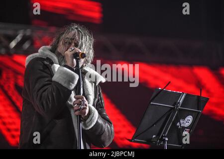 Mladen Vojicic Tifa. Goran Bregovic Band. Belgrad Neujahrskonzert 2021-2022 Stockfoto