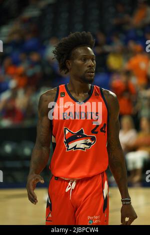 Langley, BC, Kanada. 07/06/2022, Fraser Valley Bandits Emmitt Williams (24) Bildnachweis: Wesley Shaw: Shotbug /Alamy Live News Stockfoto