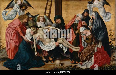 Die Kreuzeszenz eines Anhängers von Rogier van der Weyden (1399 - 1464) Stockfoto