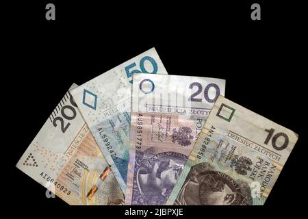 Polnischer Zloty, Währung Polens Stockfoto