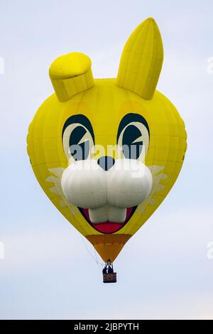 Bunter Heißluftballon Stockfoto