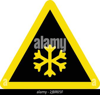 Warnschilder, Straßenschilder in China sind In der Volksrepublik China Eine Vielzahl von Straßenschildern ausgestellt. Schnee voraus Stock Vektor