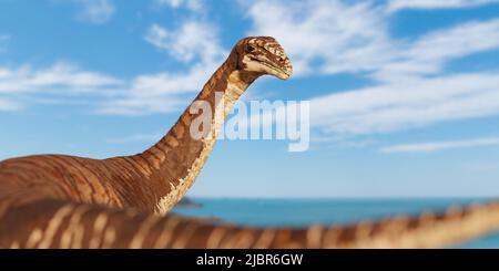 Plateosaurus engelhardti, Dinosaurier aus der späten Trias-Zeit Stockfoto