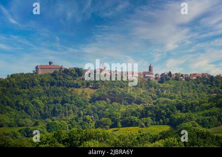 Die Stadt Waldenburg, Hohenlohe, Baden-Württemberg, Deutschland Stockfoto