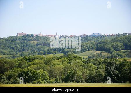 Die Stadt Waldenburg, Hohenlohe, Baden-Württemberg, Deutschland Stockfoto