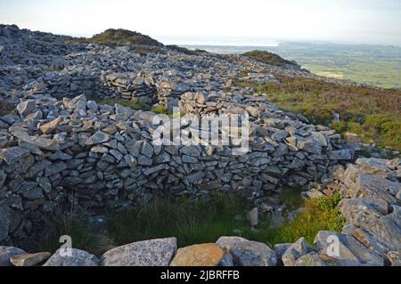 Tre'r Ceiri Hillfort in der Nähe von Llithfaen, Llyn Peninsula, Wales Stockfoto