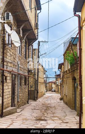 Mahallas in Derbent, alte Straßen des historischen Zentrums der Stadt, Dagestan Stockfoto