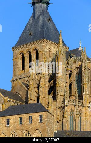 Frankreich, Manche, der Mont Saint Michel Bucht UNESCO Weltkulturerbe, Mont Saint Michel Stockfoto