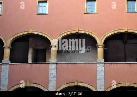 Frankreich, Rhone, Lyon, Rue de la Bombarde, Anwaltshaus, Miniaturmuseum und Kino Stockfoto