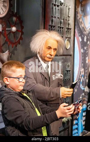 Frankreich, Paris, Grevin Museum, Wachsmuseum, Einstein Stockfoto