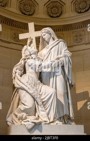 Frankreich, Paris, La Chapelle Expiatoire steht an der Stelle, an der Louis XVI und Marie-Antoinette 1793 nach Guillotination begraben wurden Stockfoto