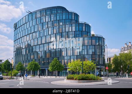 Frankreich, Hauts de seine, La Garenne Colombes, die Zentrale von Bayer France Stockfoto