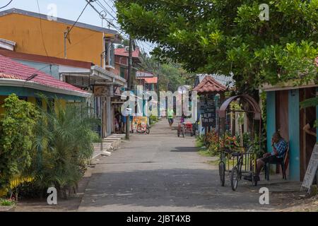 Costa Rica, Limon Provinz, Tortuguero Nationalpark, das Dorf Stockfoto