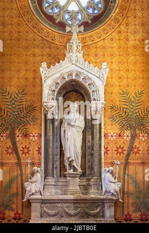 Frankreich, Ain, Ars-sur-Formans, Wallfahrtskirche von Ars, die dem heiligen Jean-Marie Vianney, dem schutzpatron aller Priester des Universums, geweiht ist, Basilika Saint-Sixtus oder Basilika des Pfarrers von Ars Stockfoto