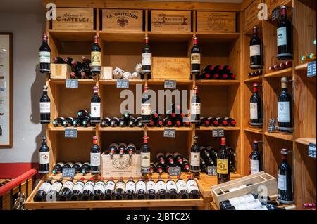 Frankreich, Gironde (33), Saint-Émilion, von der UNESCO zum Weltkulturerbe erklärt, Verkostungszone von Grands Crus Stockfoto