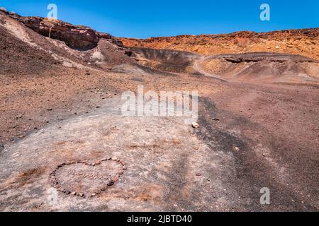 Namibia, Kunene Region, Damaraland, Khorixas, Burnt Mountain Inselberg, Von der UNESCO zum Weltkulturerbe erklärt Stockfoto