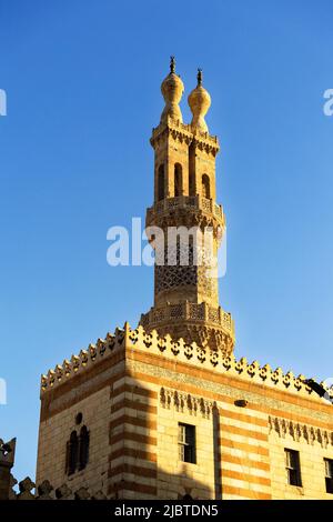 Ägypten, Kairo, islamisches Kairo, Altstadt, die von der UNESCO zum Weltkulturerbe erklärt wurde, Al Azhar Moschee Stockfoto