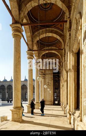 Ägypten, Kairo, Altstadt, die von der UNESCO zum Weltkulturerbe erklärt wurde, die Zitadelle, die Mohammed Ali Moschee Stockfoto