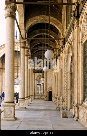 Ägypten, Kairo, Altstadt, die von der UNESCO zum Weltkulturerbe erklärt wurde, die Zitadelle, die Mohammed Ali Moschee Stockfoto