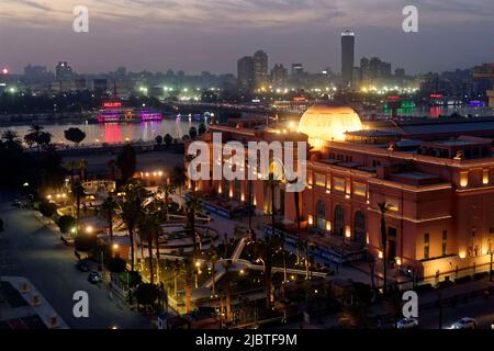 Ägypten, Kairo, Innenstadt, Ägyptisches Museum von Kairo Stockfoto