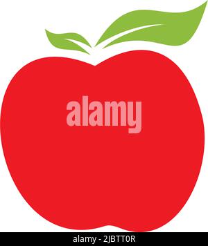 Apple Fruit Symbol Logo Design Vektor Illustration Vorlage Stock Vektor