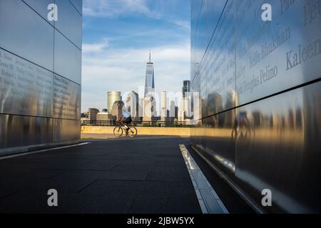 Empty Sky Memorial für Angriffe auf New York City im Liberty State Park in Jersey City, New York City, 11. September Stockfoto