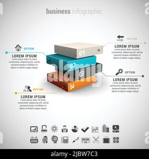 Infografik-Vektor Stock Vektor