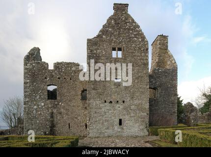 Tully Castle, Lough Erne, County Fermanagh, Nordirland Stockfoto