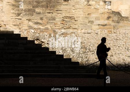 Avignon, Februar 17. 2019: Die Stadt Avignon in Südfrankreich Stockfoto