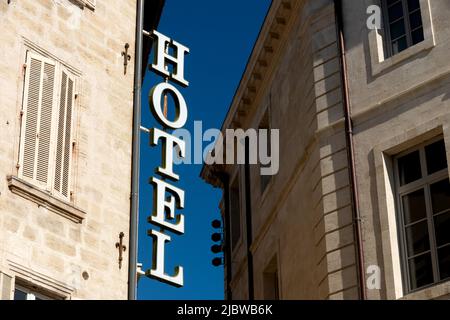 Avignon, Februar 17. 2019: Die Stadt Avignon in Südfrankreich Stockfoto