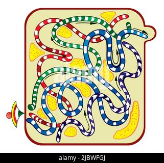 Labyrinth, ute-Spiel. Labyrinth. Labyrinth-Spiel für Kinder Stock Vektor
