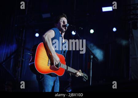 Madrid, Spanien. 08.. Juni 2022. James Blunt tritt am Mittwoch, dem 8. Juni 2022, beim Escena Music Festival in Madrid auf Quelle: CORDON PRESS/Alamy Live News Stockfoto