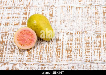 Psidium Guajava - Guava Tropische Früchte Reich An Vitaminen Stockfoto