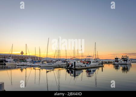 Rund Um Hobart - Constitution Dock Area Stockfoto