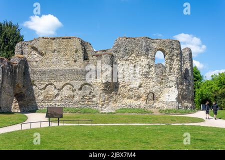 Die Ruinen des Chapter House, Reading Abbey, Abbey Quarter, Reading, England, Vereinigtes Königreich Stockfoto