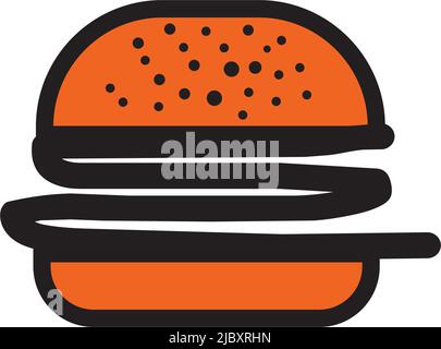 Vorlage für Vektorgrafik für Burger Icon-Logo Stock Vektor