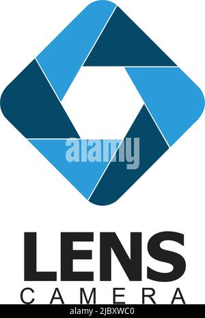 Vektorvorlage für das Design des Kamerlogos Stock Vektor