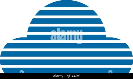 Vorlage für Vektorgrafik für das Design des Logos für das Cloud-Symbol Stock Vektor