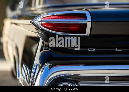 Detail der Rückleuchte an der 1960 Sport Limousine Stockfoto