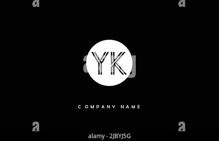 YK, KY Alphabete Buchstaben Logo Monogramm Stock Vektor