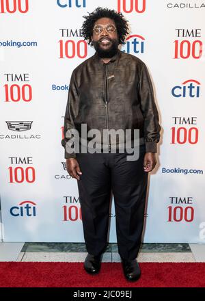 New York, NY - 8. Juni 2022: Questlove nimmt an der Time 100 Gala Teil, da das Time Magazine seine jährliche Liste in der Frederick P. Rose Hall of Jazz im Lincoln Center feiert Stockfoto