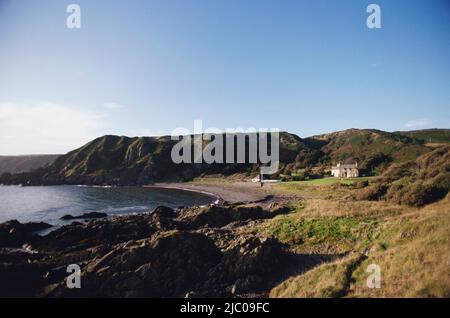 Lodge an der Küste, Knockinaam Lodge, Portpatrick, Schottland Stockfoto