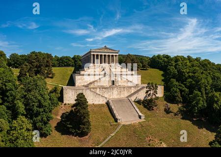 Walhalla, ein historisches Wahrzeichen in der Nähe von Regensburg, Bayern, Deutschland Stockfoto