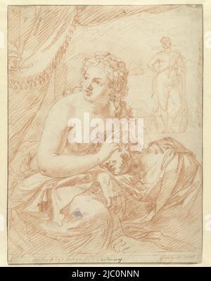 Samson und Delilah, Zeichner: Adriaen van der Werff, 1669 - 1722, Papier, H 368 mm × B 276 mm Stockfoto