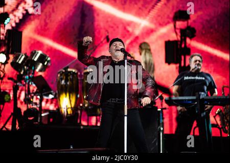 Vasco Rossi während Vasco Rossi - Non stop Live 2022 Tour, Italienischer Sänger Musikkonzert in Neapel, Italien, Juni 07 2022 Stockfoto