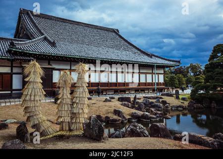 Schönes Schloss Nijo in Kyoto, Japan Stockfoto