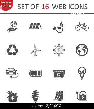 Alternative Energie-Symbole Stock Vektor