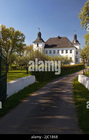 Haus Neersdonk, burgenähnliches ehemaliges Adelsgut in Vorst, Deutschland, Nordrhein-Westfalen, Niederrhein, Tönisvorst Stockfoto