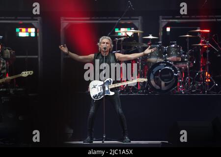 Reggio Emilia, Italien. 4.. Juni 2022. Luciano Ligabue bei seinen Auftritt in der Campovolo RCF Arena Stockfoto